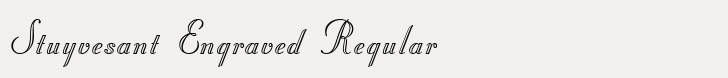 Stuyvesant Engraved Regular